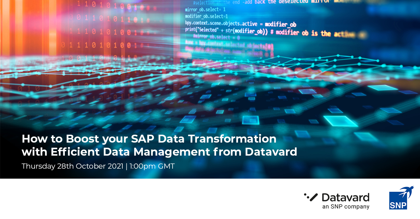 如何应用Datavard的有效数据管理促进SAP数据转换