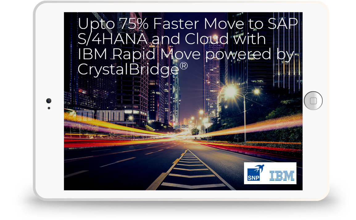 迁移到SAP S/4HANA和上云的速度提高75%
