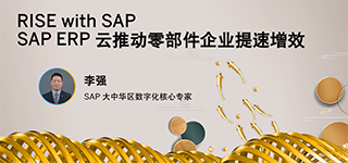 RISE with SAP-SAP ERP云推动零部件企业提速增效