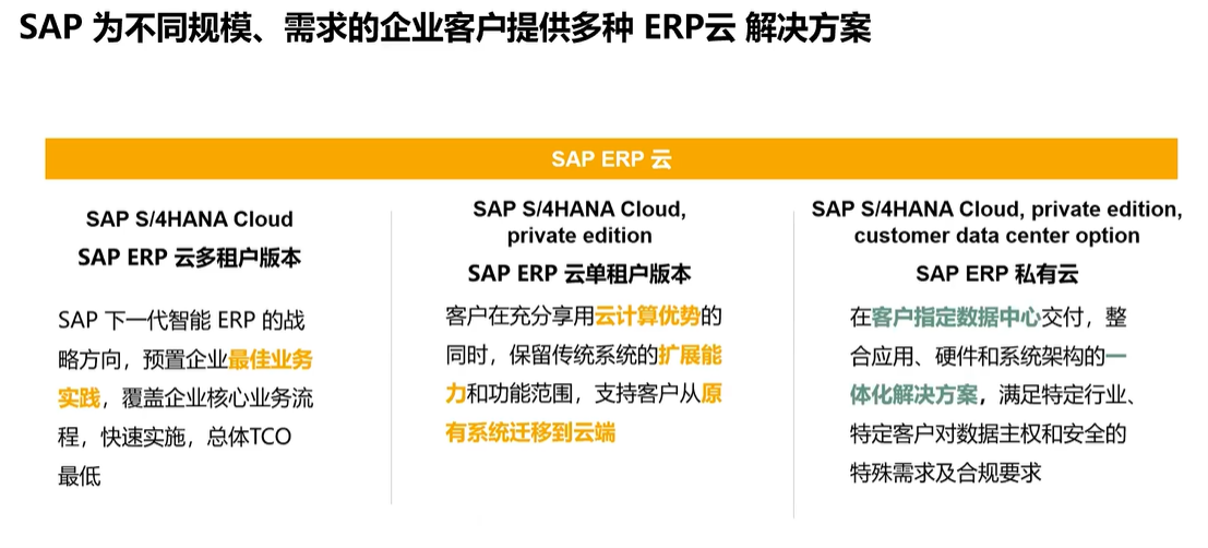 SAP ERP云解决方案